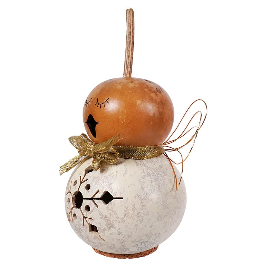 Julia - Miniature Snowflake Angel Gourd - Image 2