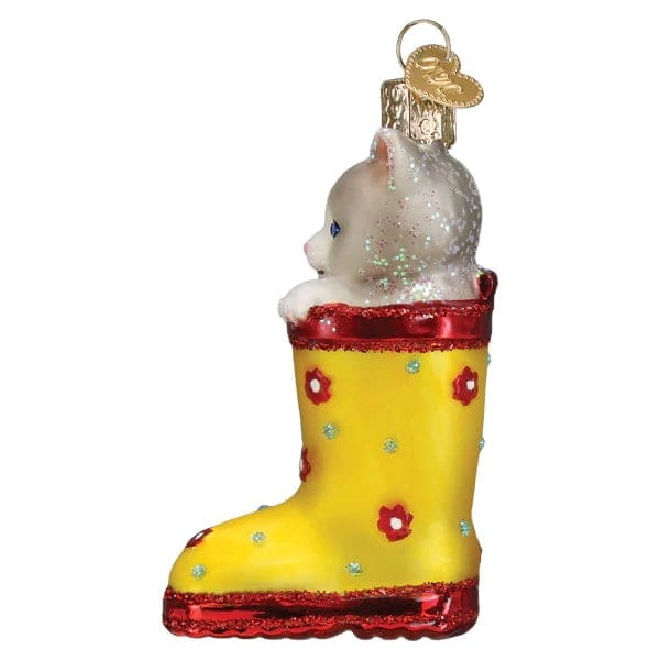 Kitten In Rain Boot Ornament - Image 2