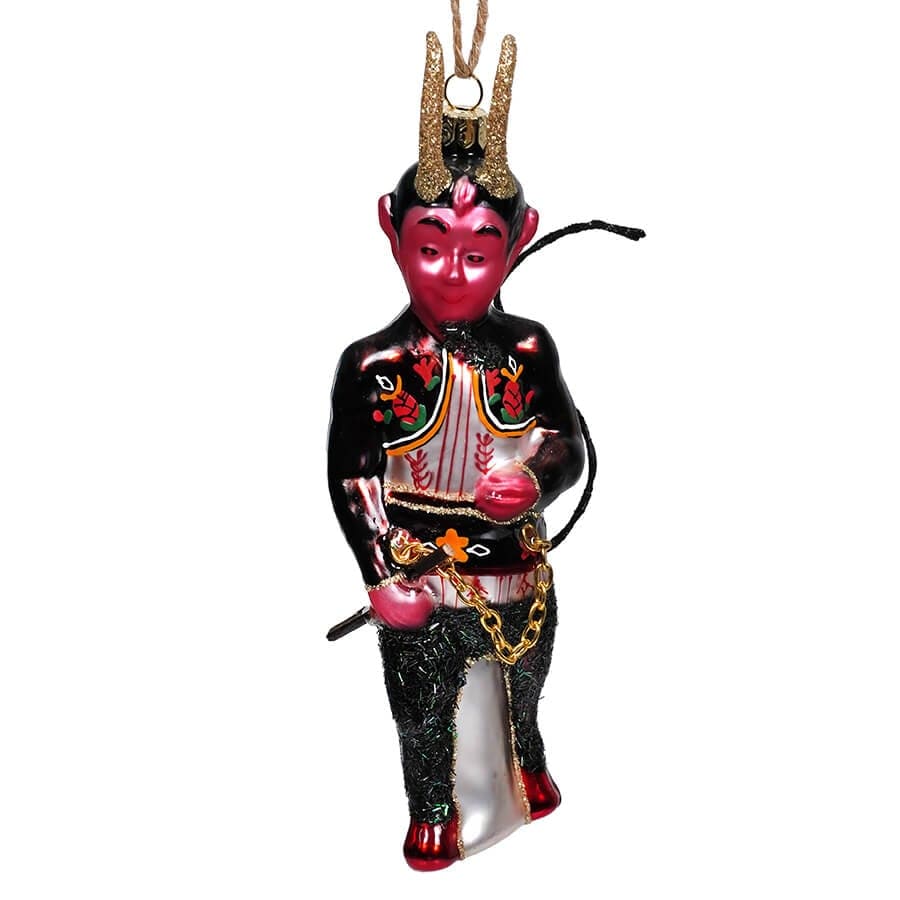 Krampus In A Black Jacket Ornament