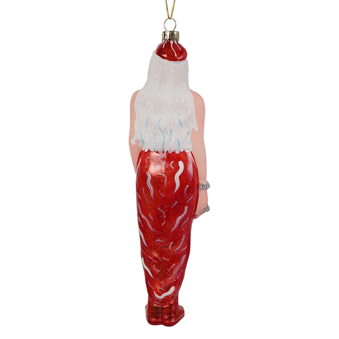 Lady Gaga Wearing The Meat Dress Glass Ornament - Image 2