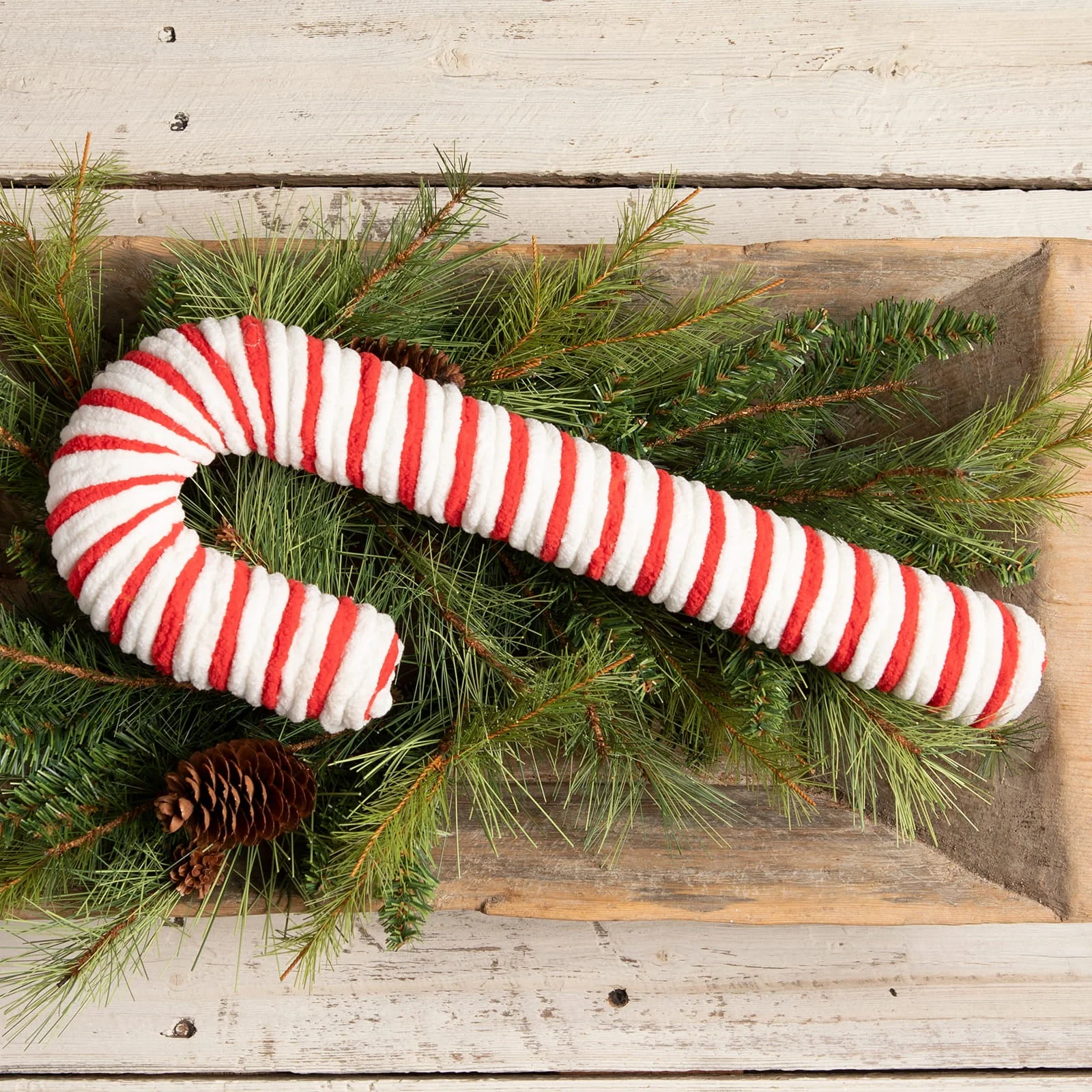 Large Chenille Candy Cane - Image 3