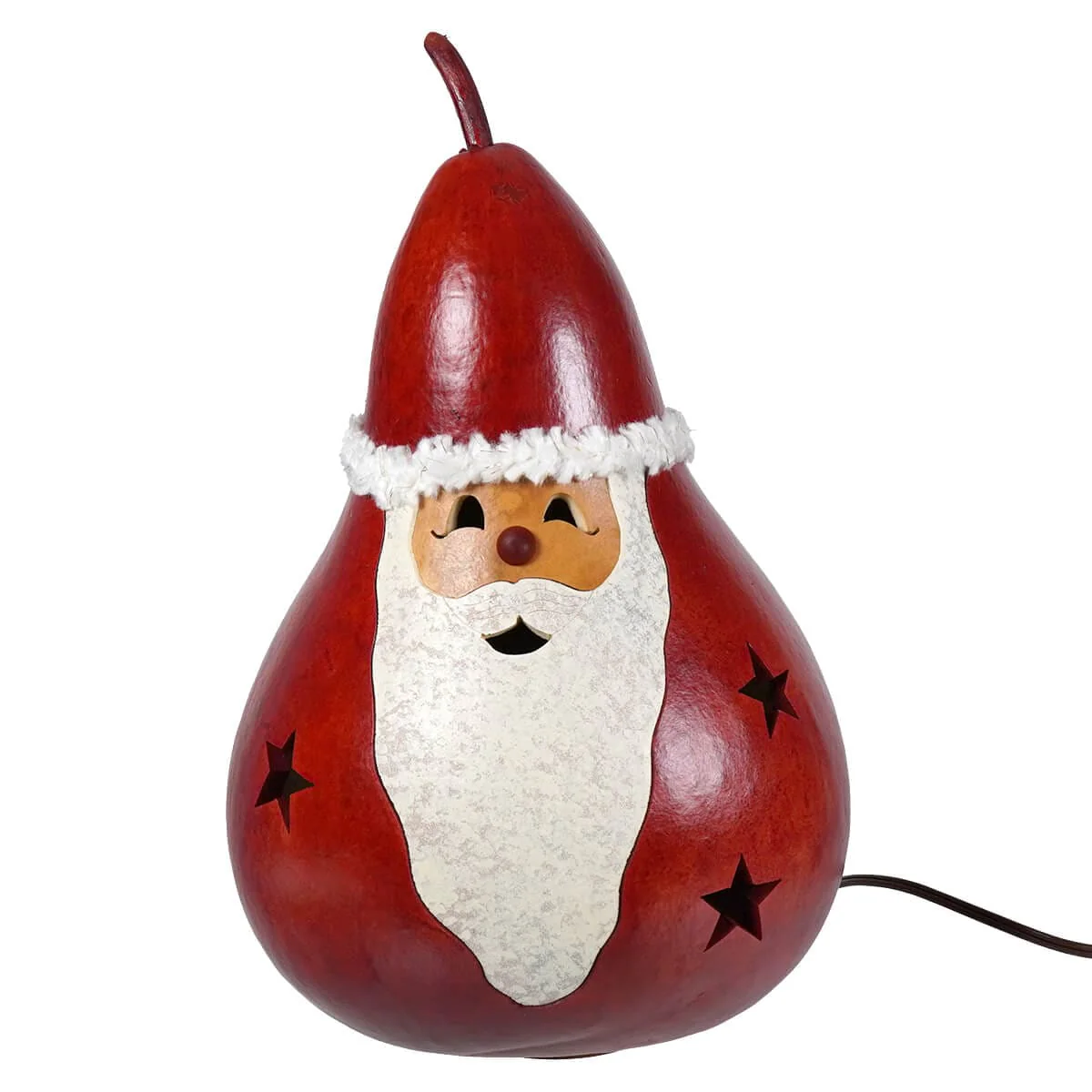 Large Lighted Santa Gourd