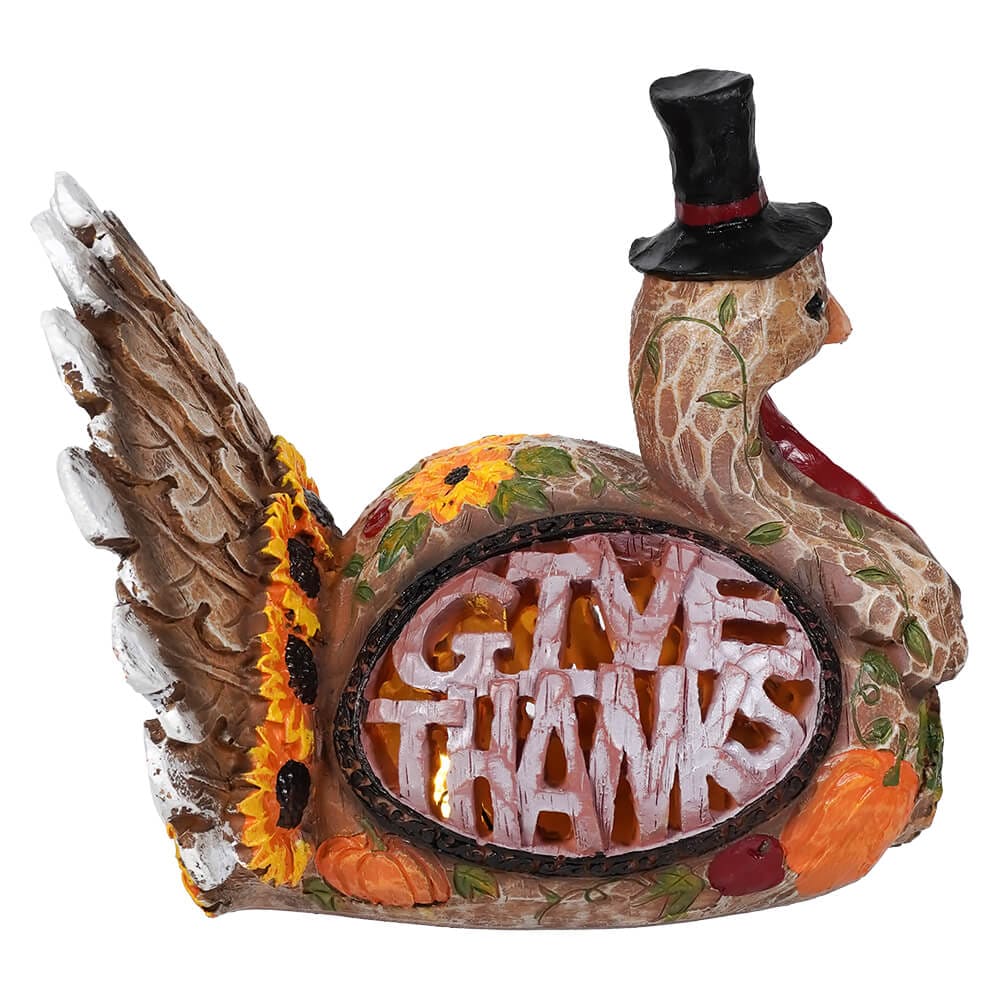 Light Up Turkey Cut Out Word Decor - Image 3