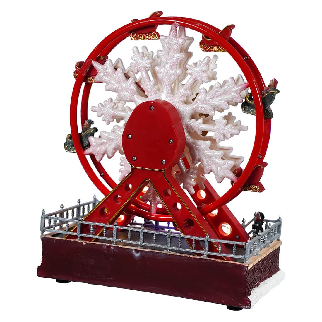 Lighted Christmas Animated Musical Ferris Wheel - Image 2