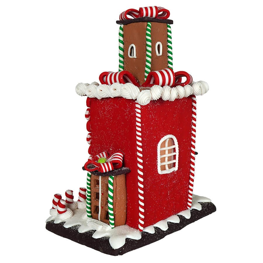 Lighted Gingerbread Tower House - Image 3