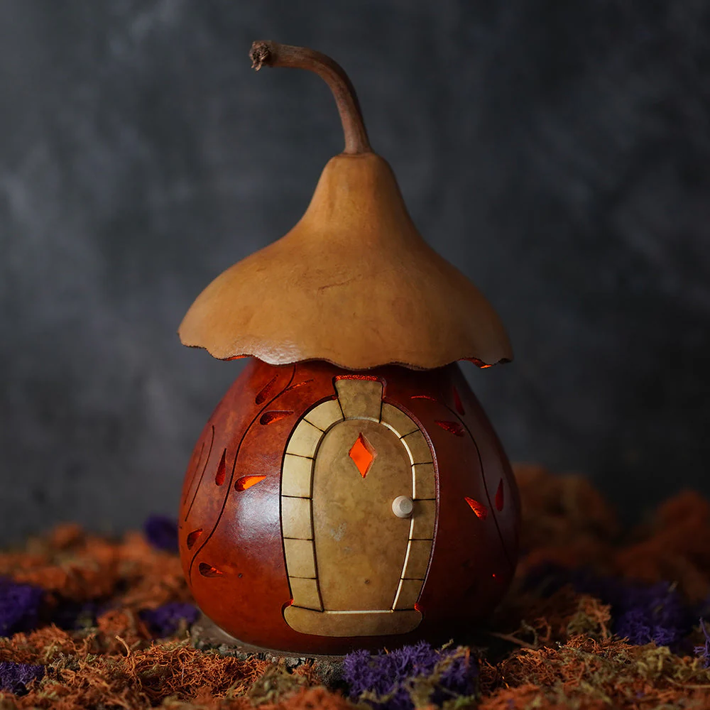 Lighted Harvest Cottage Gourd - Image 4