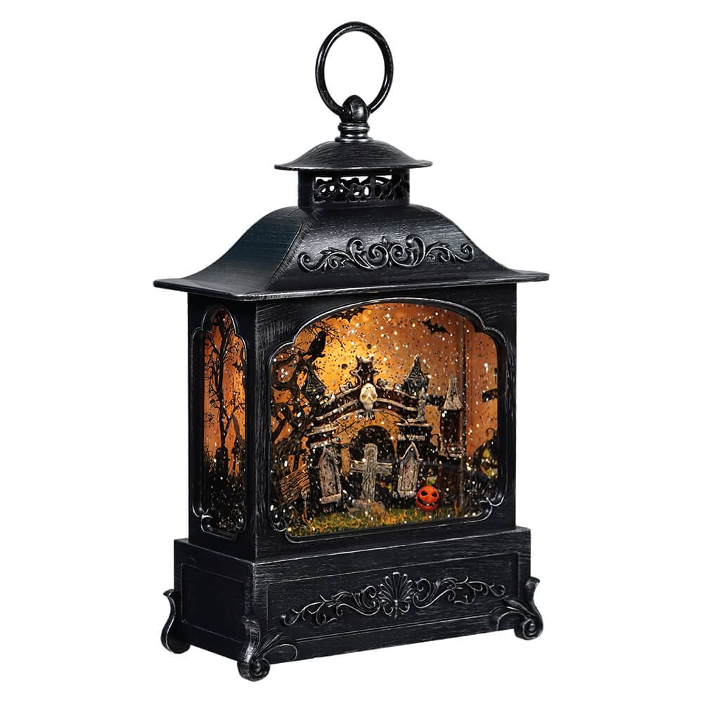 Lighted Spinning Graveyard Water Lantern - Image 2