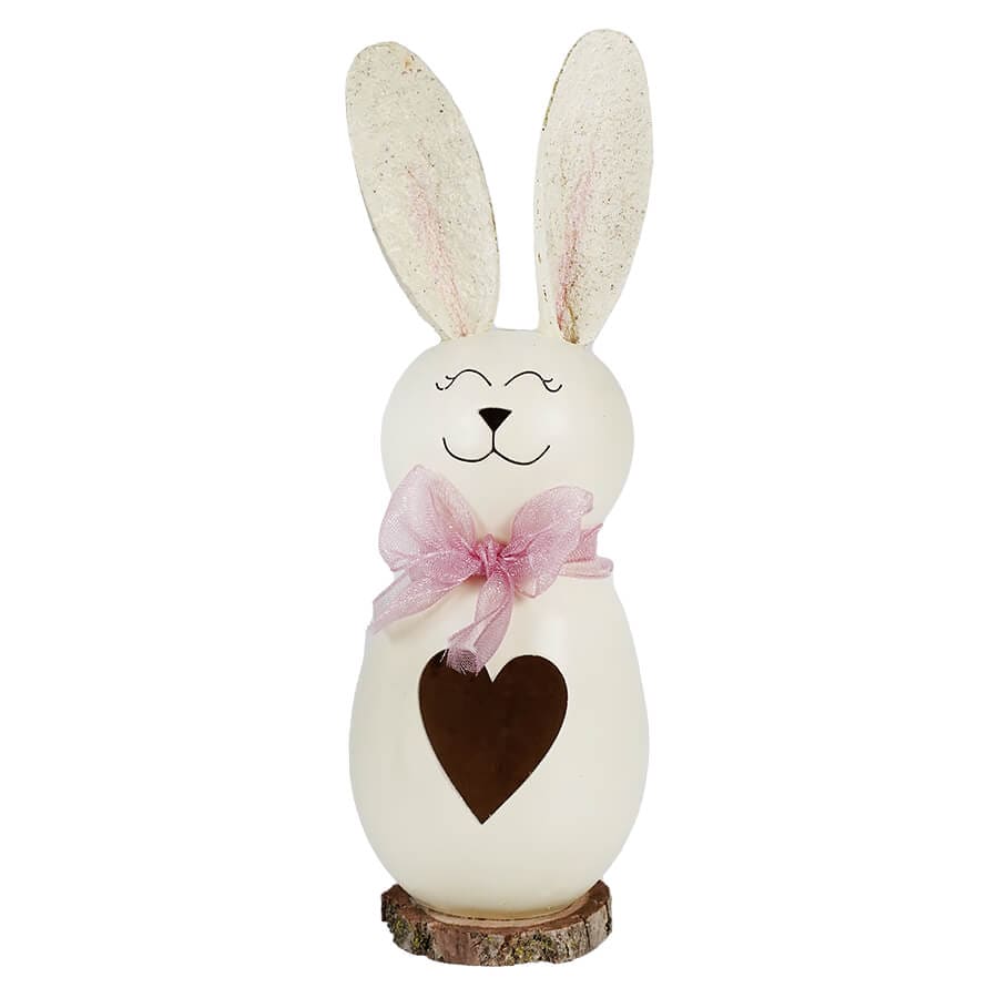 Lil Poppy White Bunny Gourd With Heart Cutout