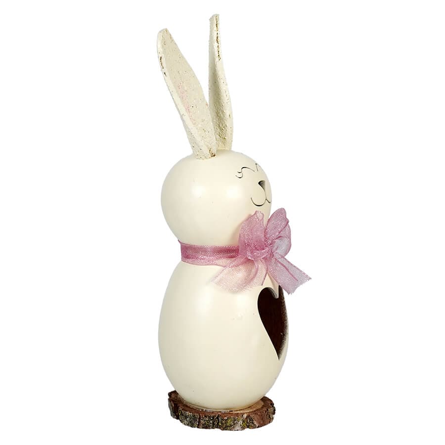 Lil Poppy White Bunny Gourd With Heart Cutout - Image 2