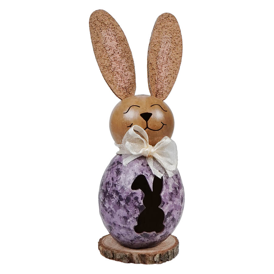Lil Willow Purple Bunny Gourd With Bunny Cutout