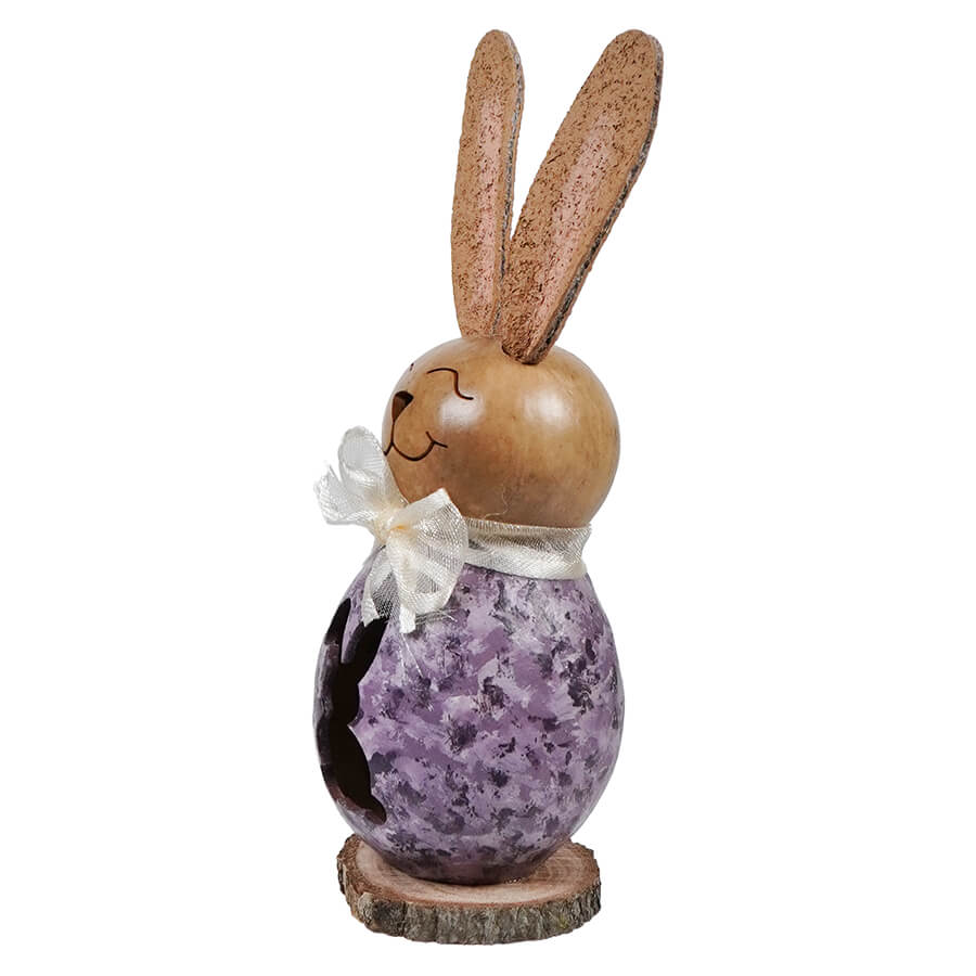 Lil Willow Purple Bunny Gourd With Bunny Cutout - Image 2