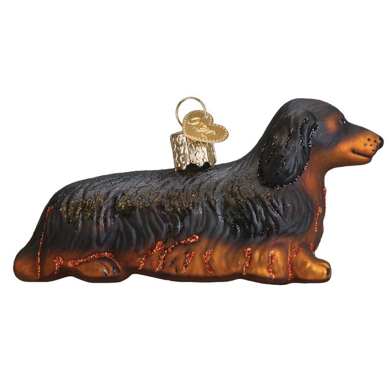 Long-Haired Dachshund Dog Breed Ornament - Image 3