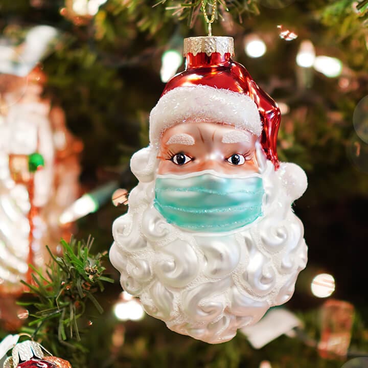 Masked Santa 2020 Ornament - Image 3