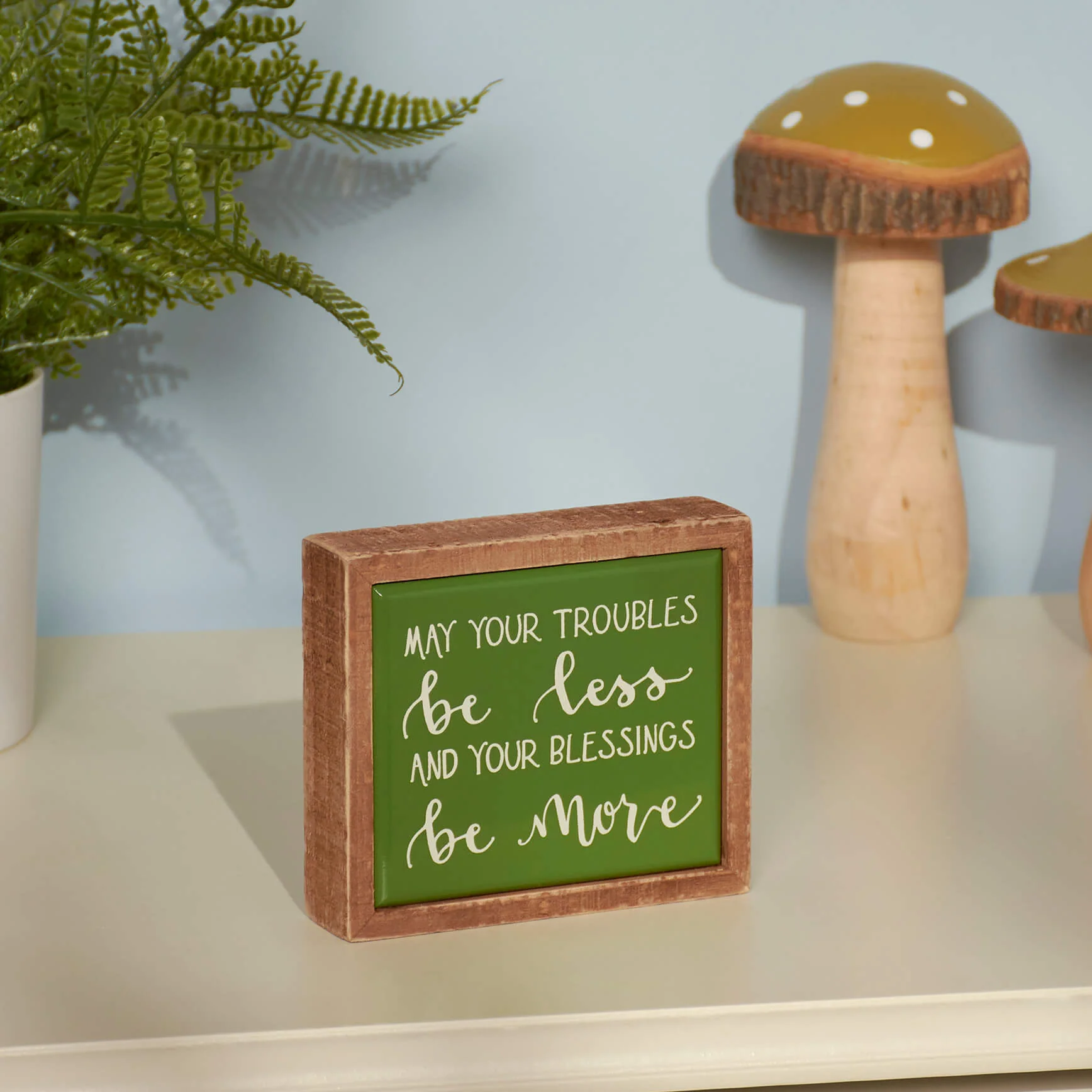 May Your Blessings Be More Mini Box Sign - Image 3