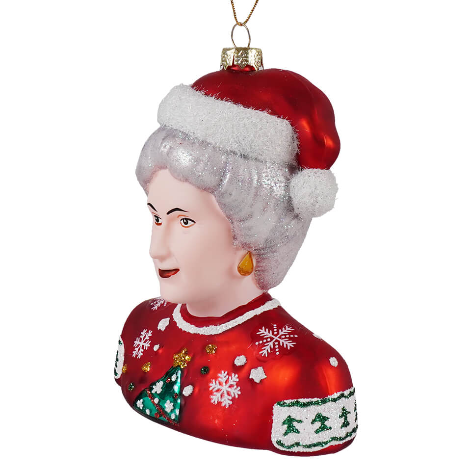 May Your Christmas Be Golden - Dorothy Glass Ornament - Image 2