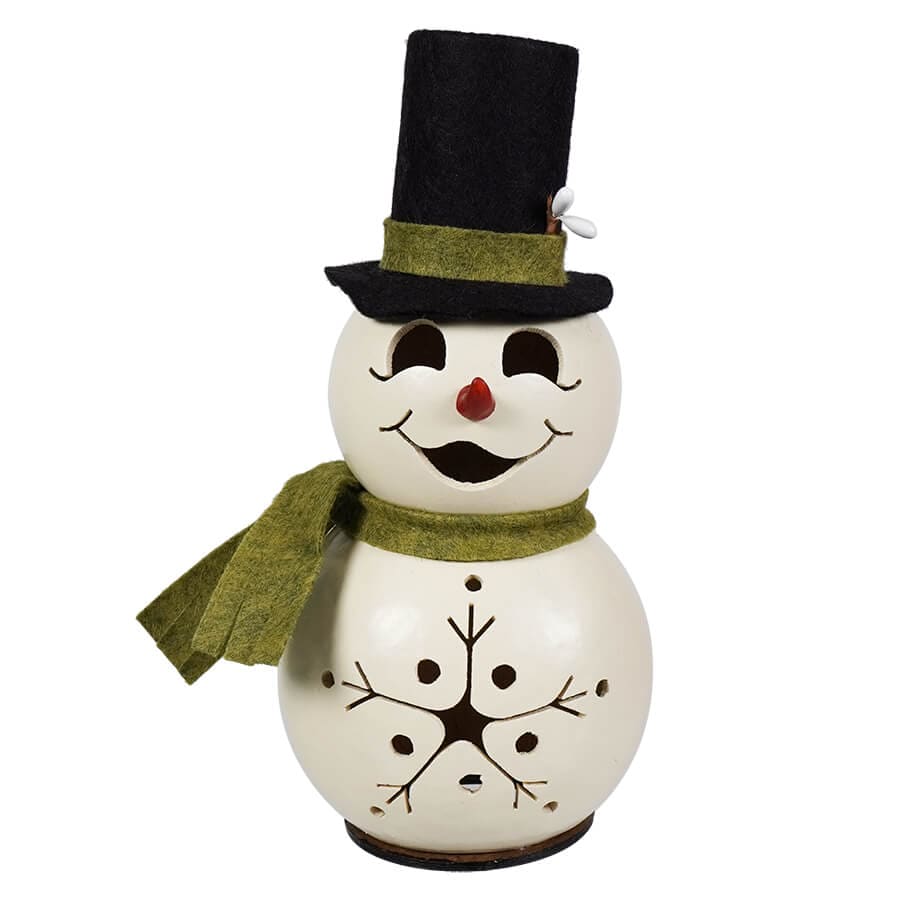 Meadowbrooke - Miniature Top Hat Snowman Gourd