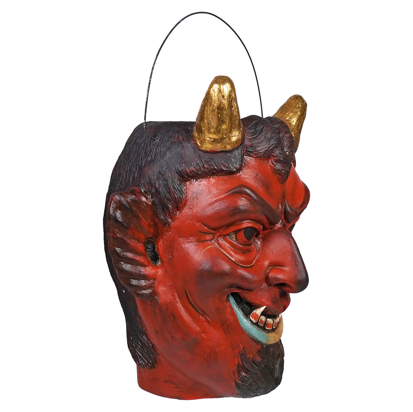 Menacing Gold Horned Vintage Devil Bucket - Image 2