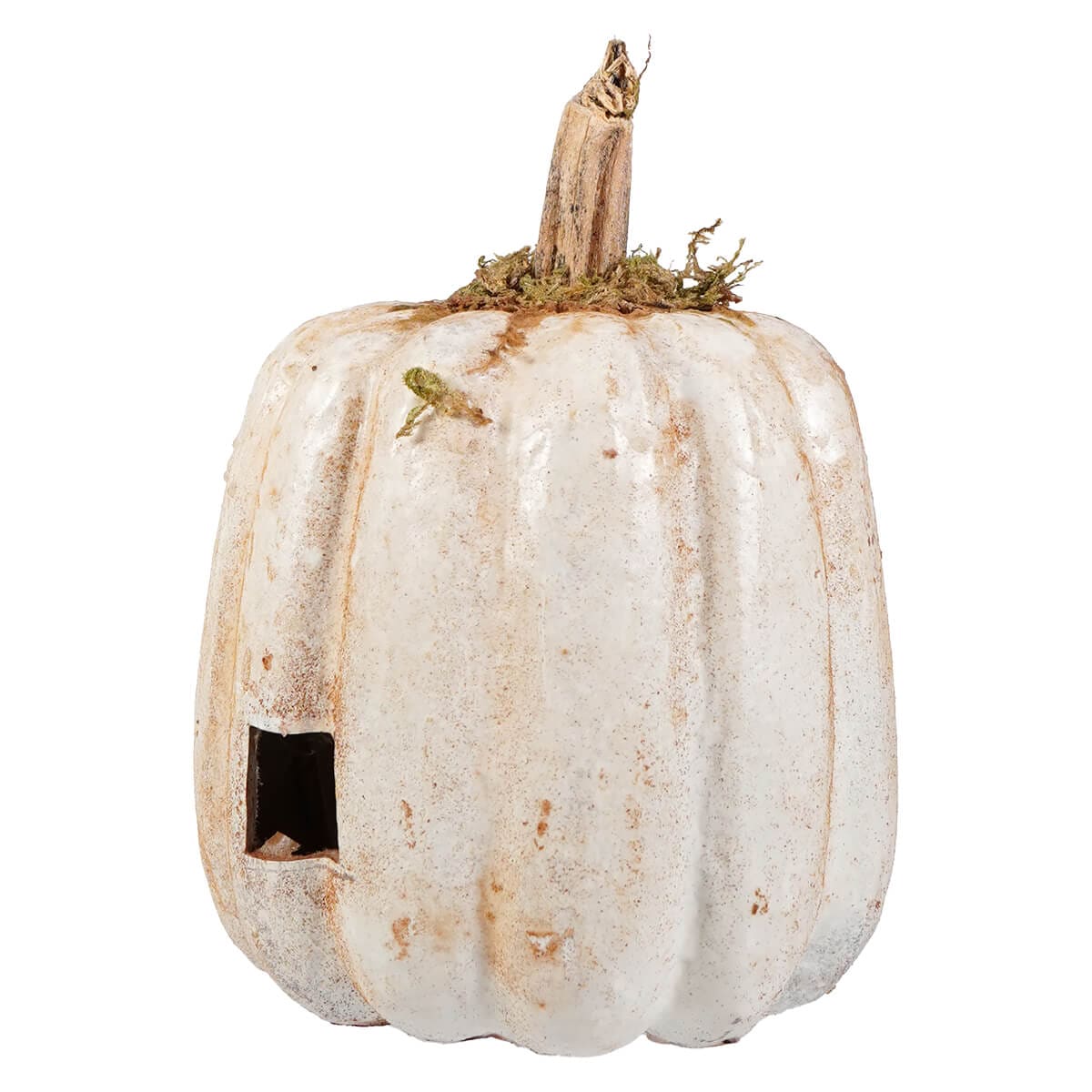 Menacing White Pumpkin Jack-O'-Lantern - Image 3