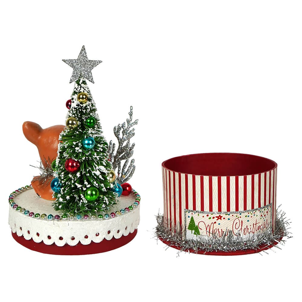 Merry & Bright Deer On Box - Image 3