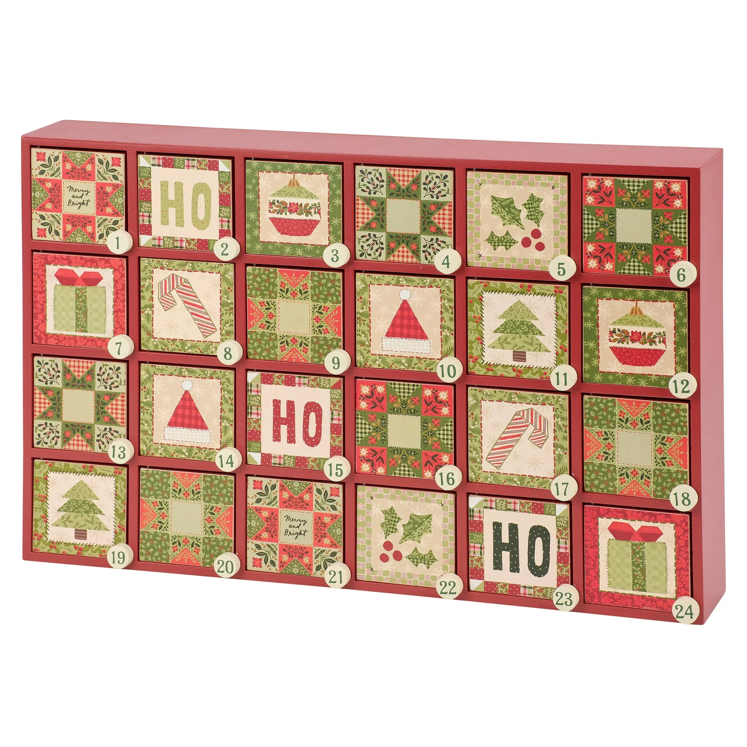 Traditional Red & Green Christmas Tabletop Decor