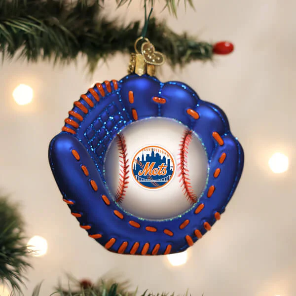 Mets Baseball Mitt Ornament - Image 4