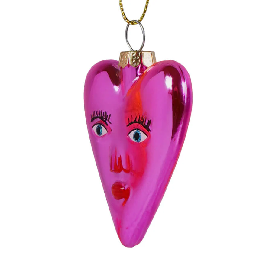 Mi Amor Heart Glass Ornament - Image 4