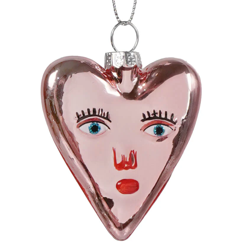 Mi Amor Heart Glass Ornament - Image 5
