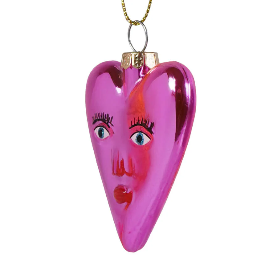 Mi Amor Heart Glass Ornament - Image 7