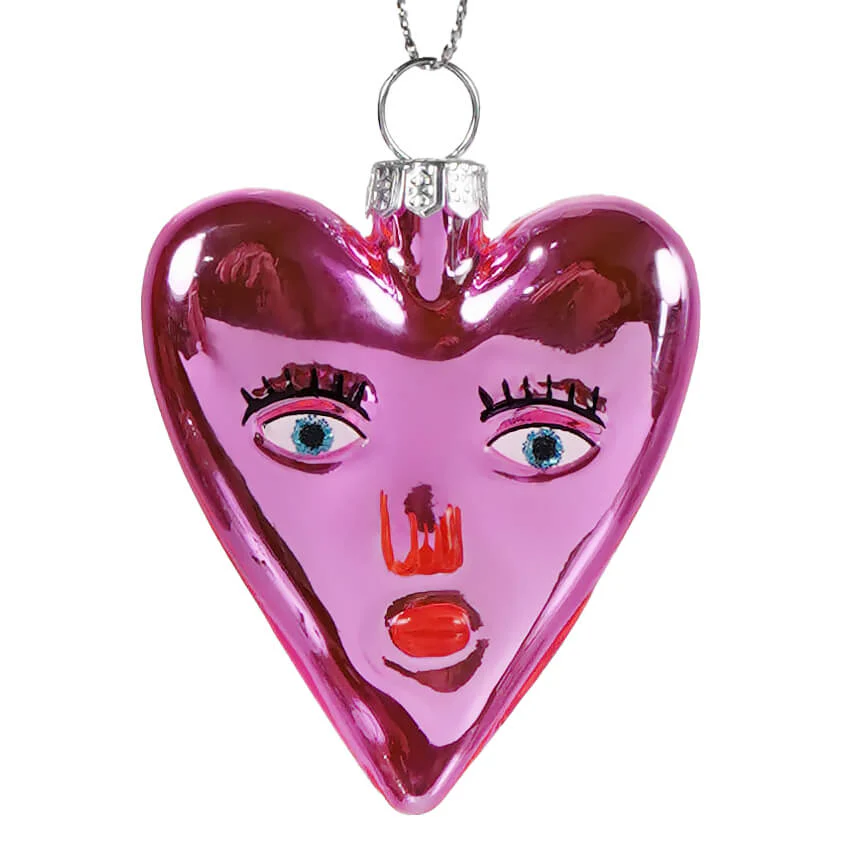 Mi Amor Heart Glass Ornament - Image 8
