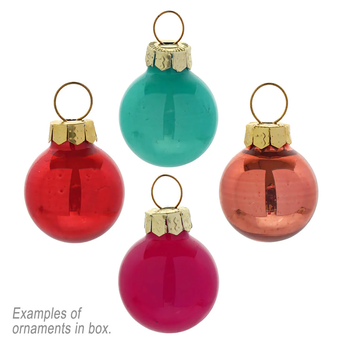 Mini Merriment Multicolored Ornaments Boxed Set/100 - Image 2