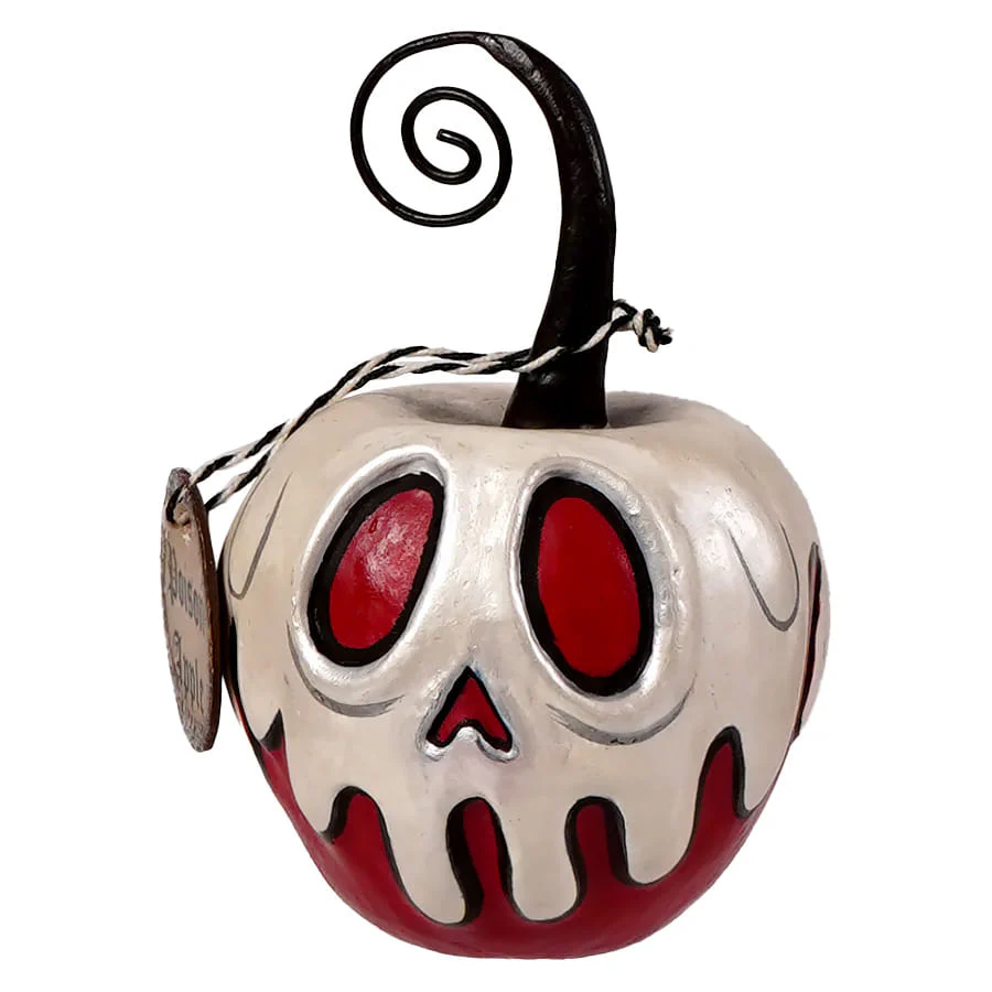 Mini Red Apple With White Poison Ornament