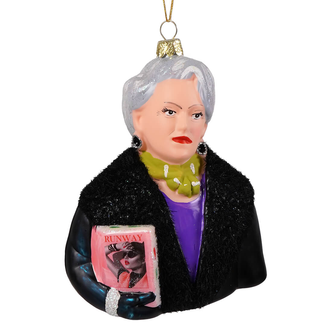 Miranda Priestly Glass Ornament - Image 2