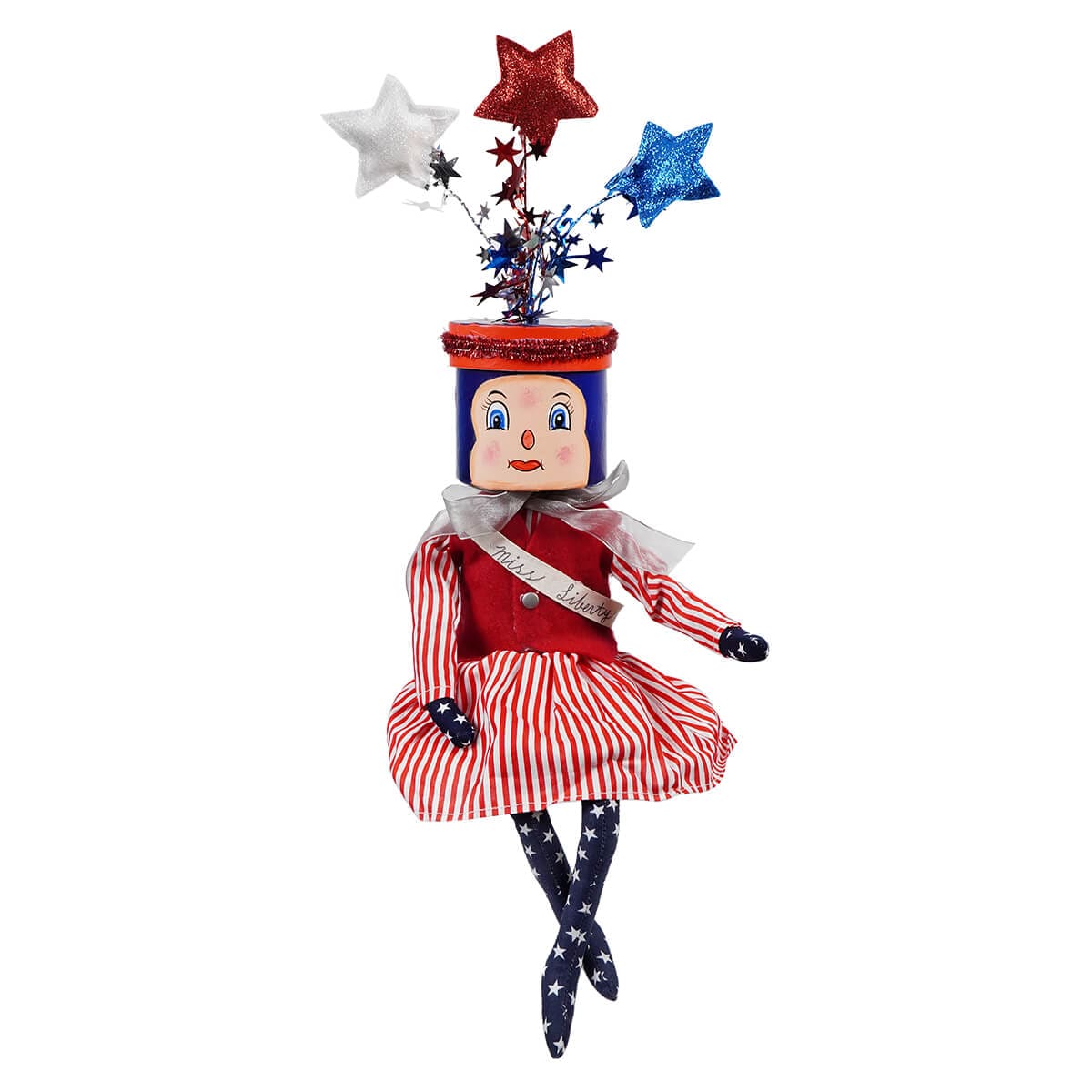 Miss Liberty Box Head Doll