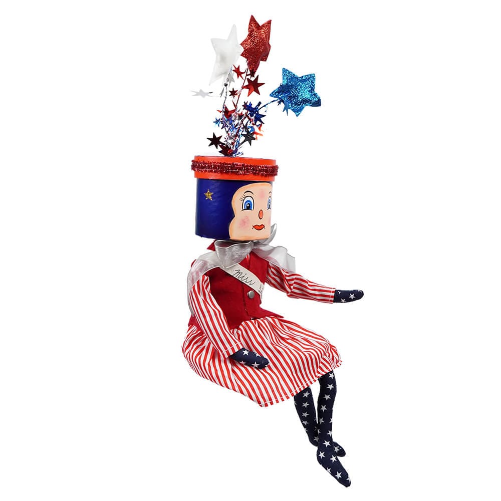 Miss Liberty Box Head Doll - Image 2