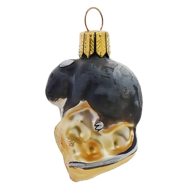 Mouse Sitting Atop Cheese Ornament - Image 2