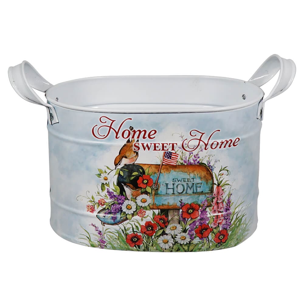 Nesting Galvanized Metal Americana Buckets Set/3 - Image 4