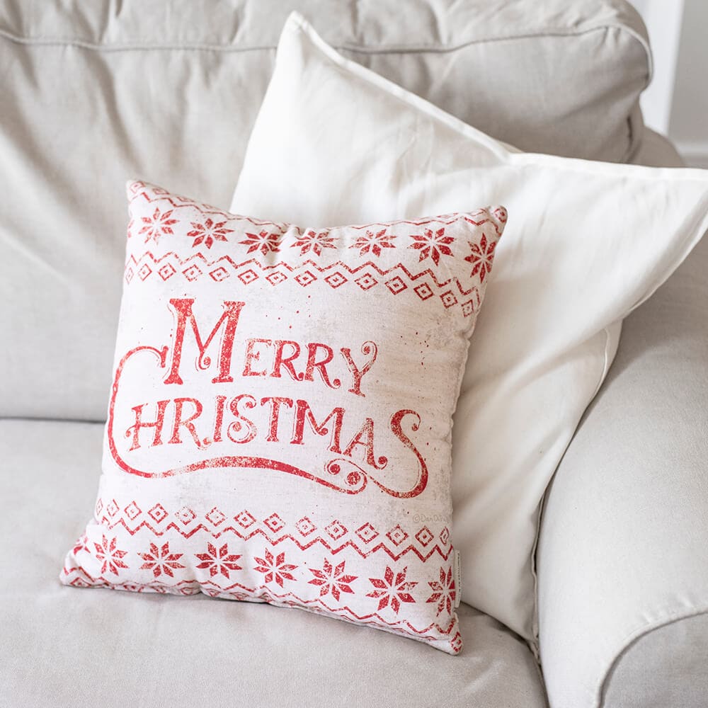 Nordic Merry Christmas Pillow - Image 3