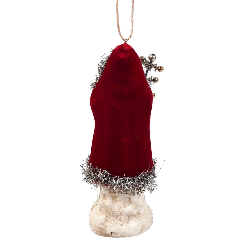 Wine Velvet Belsnickle Ornament - Image 2