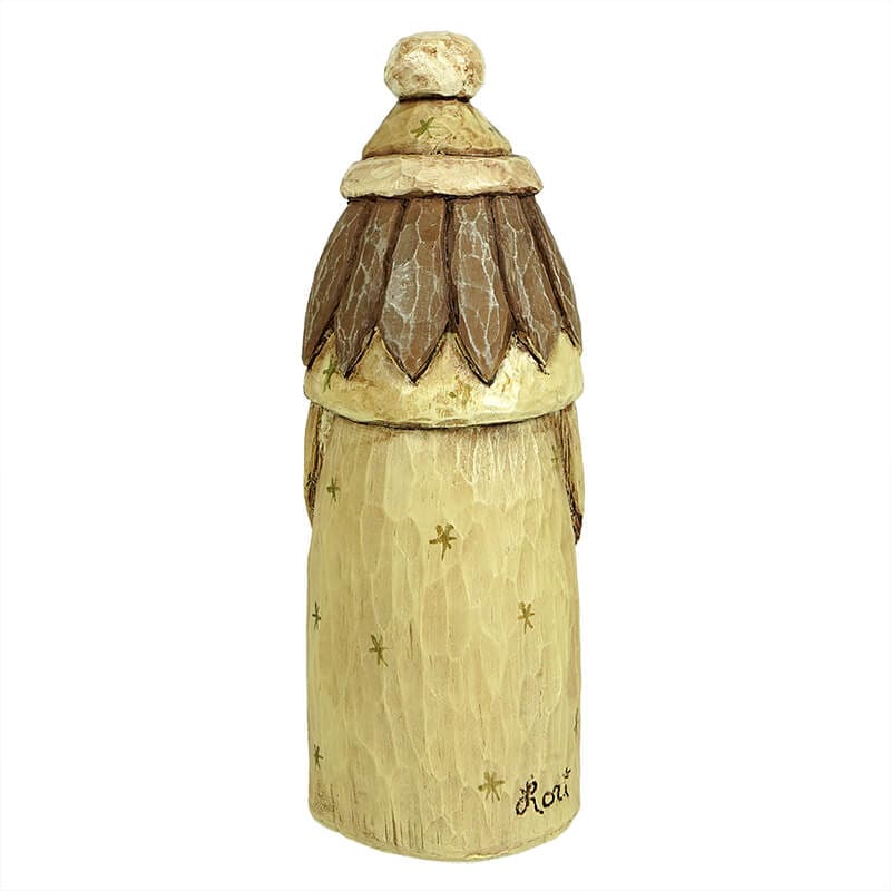 Olde World White Santa with Lantern - Image 2