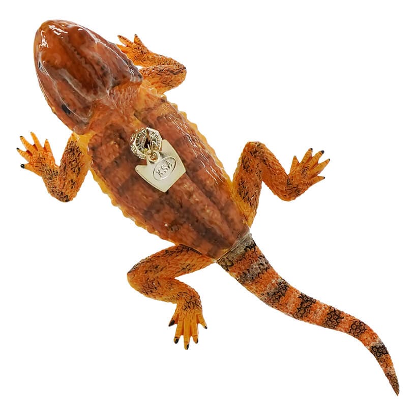 Noble Gems™ Orange Bearded Dragon Glass Ornament - Image 2