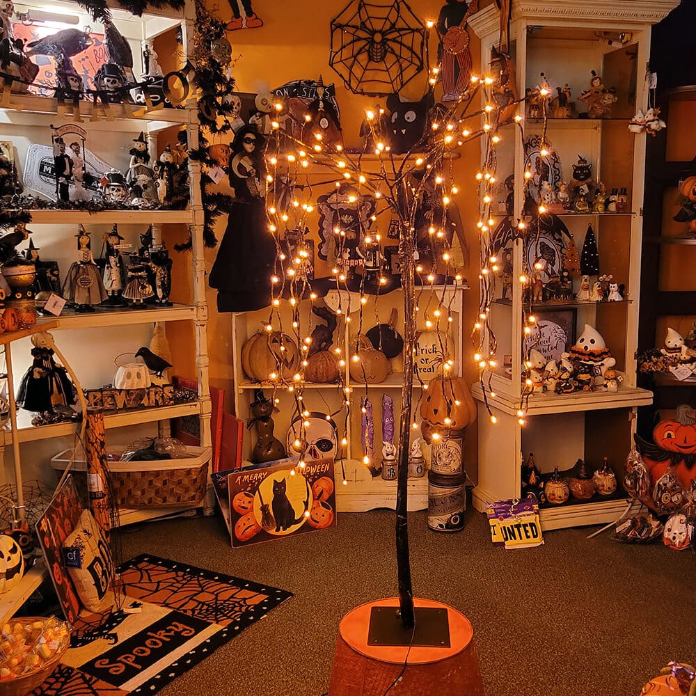 Orange Electric LED Willow Tree - Image 2