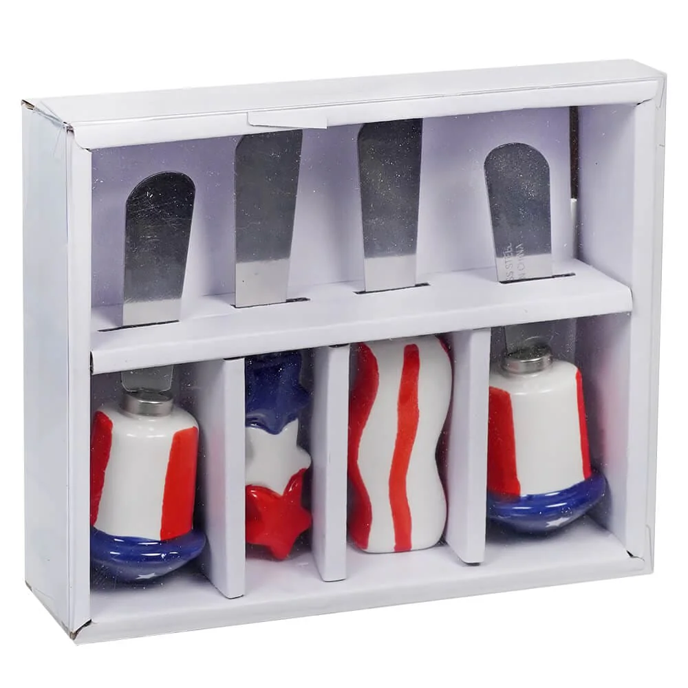 Packaged Star & Firework Shaped Americana Spreaders Set/4 - Image 2