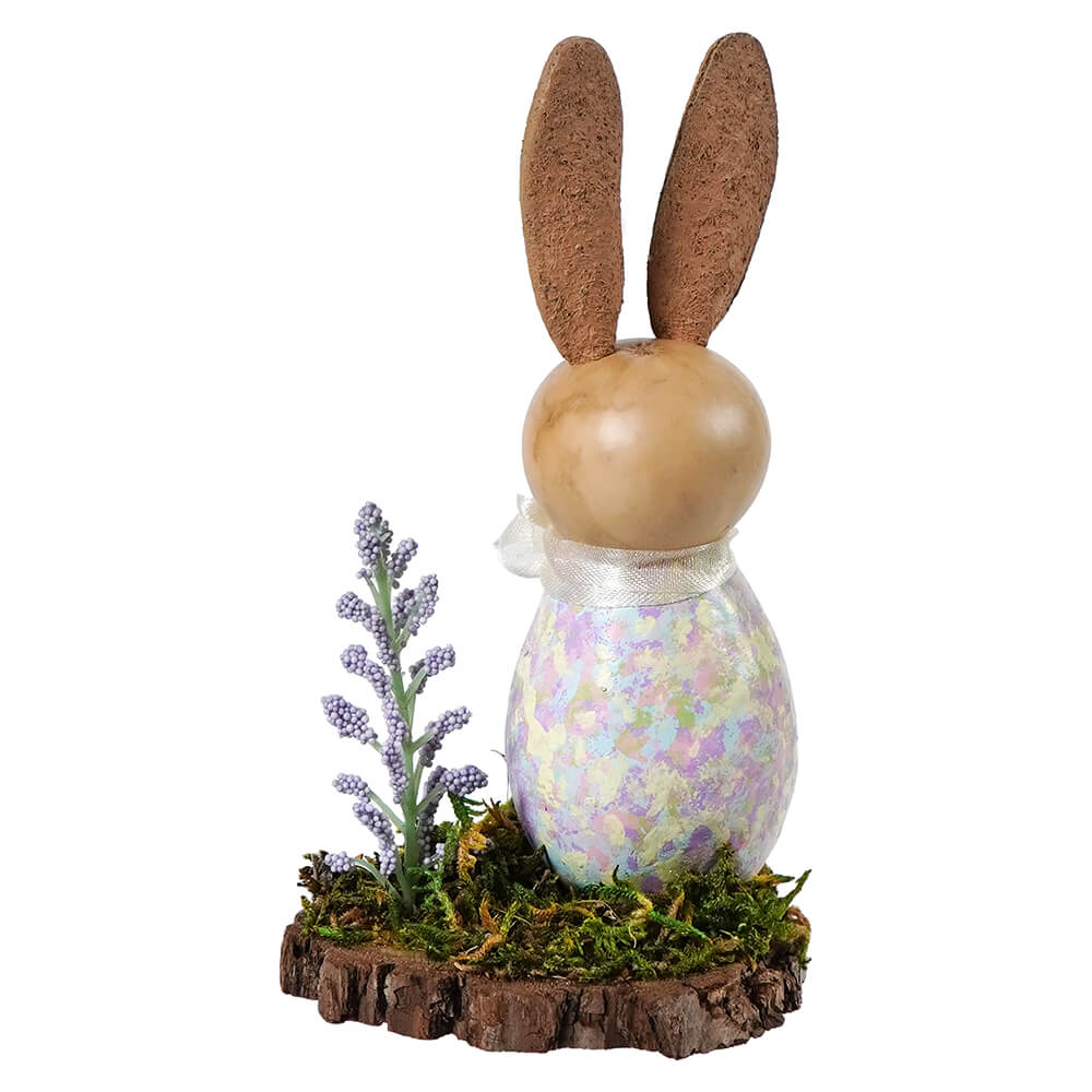 Paige Bunny Gourd Scene With Bunny Cutout & Purple Flower - Image 2