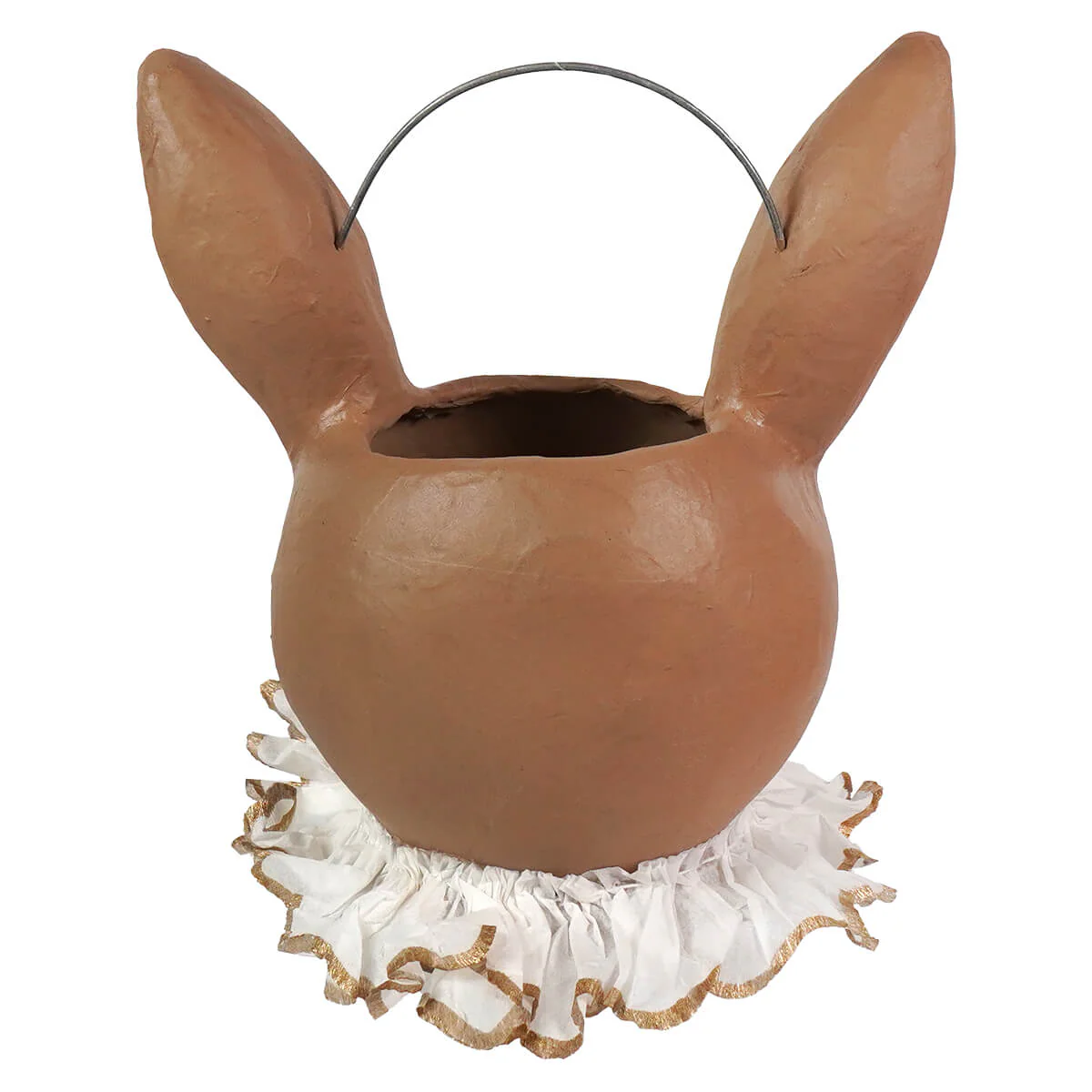 Party Rabbit Papier Mache Bucket - Image 3