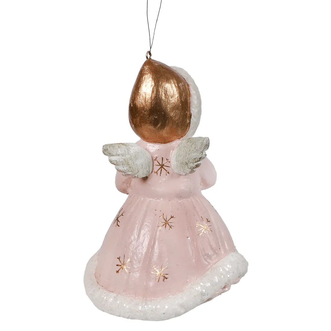 Pastel Angel Holding Candle Ornament - Image 2