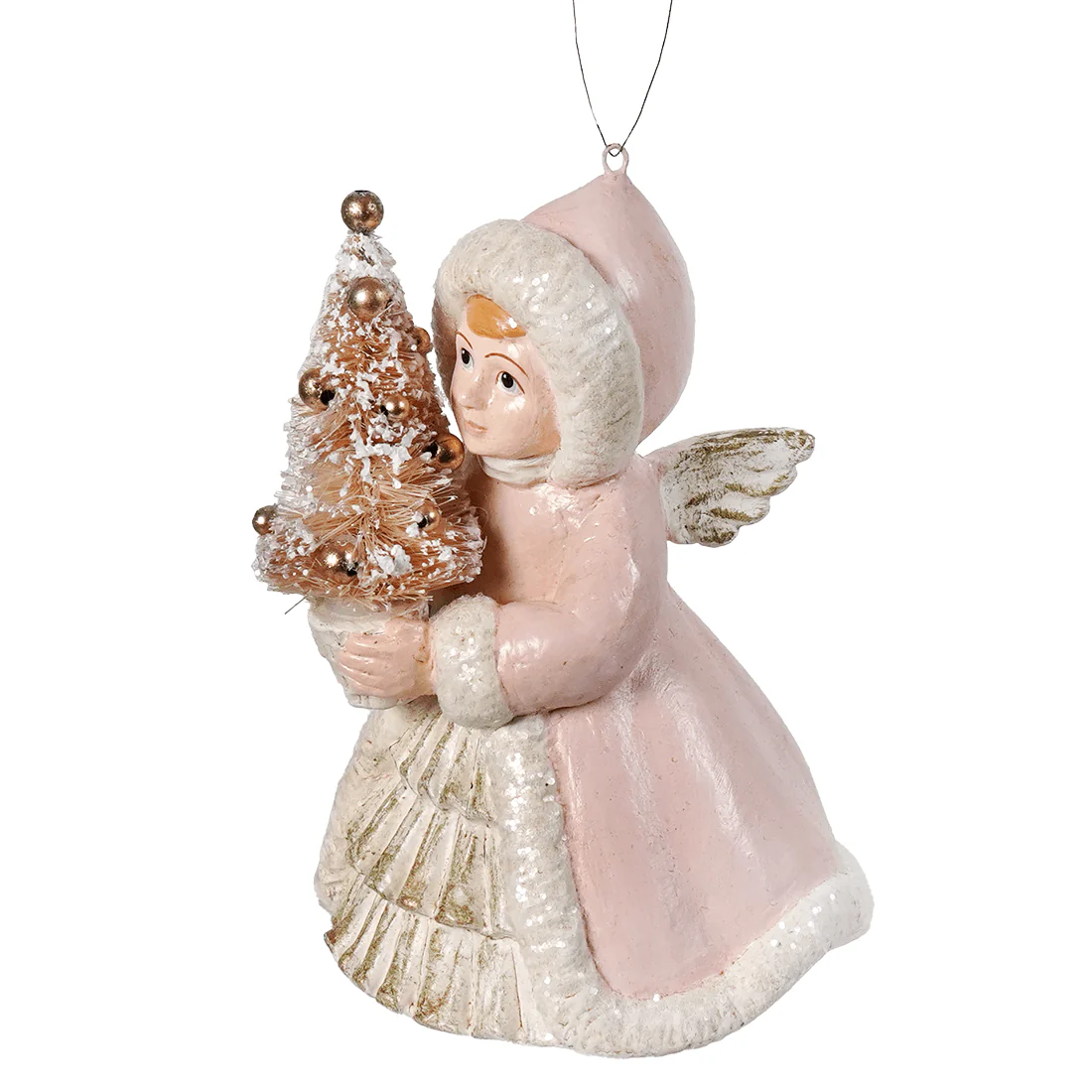 Pastel Angel Holding Tree Ornament - Image 2