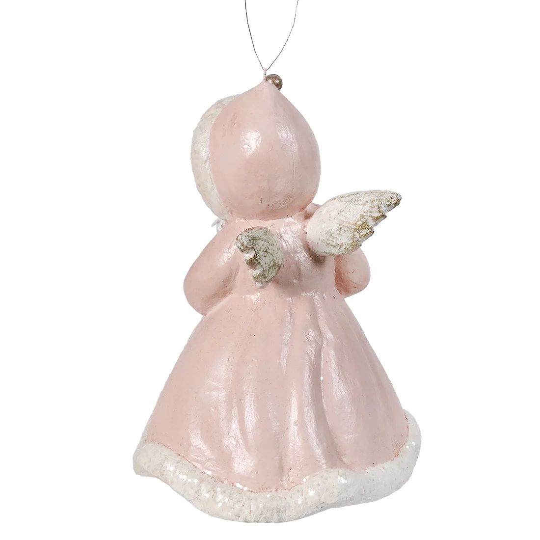 Pastel Angel Holding Tree Ornament - Image 3