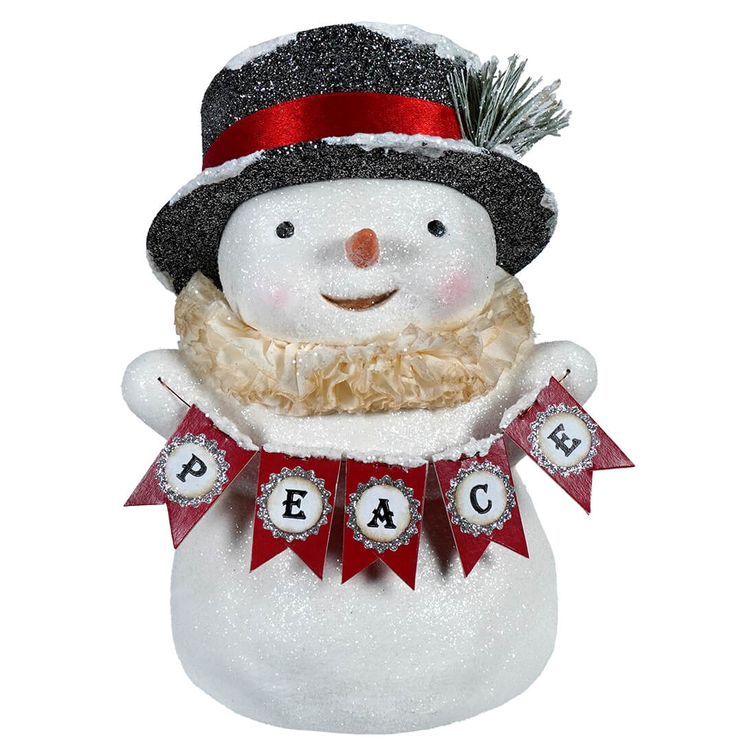 Peace Snowman With Top Hat