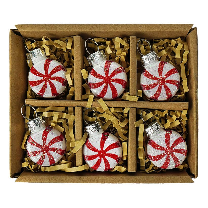 Peppermint Candy Ornaments Boxed Set/6 - Image 2
