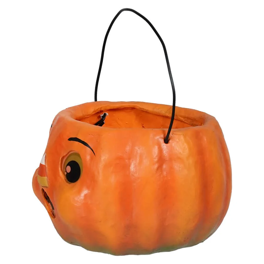 Petite Surprised Candy Corn Pumpkin Bucket - Image 2